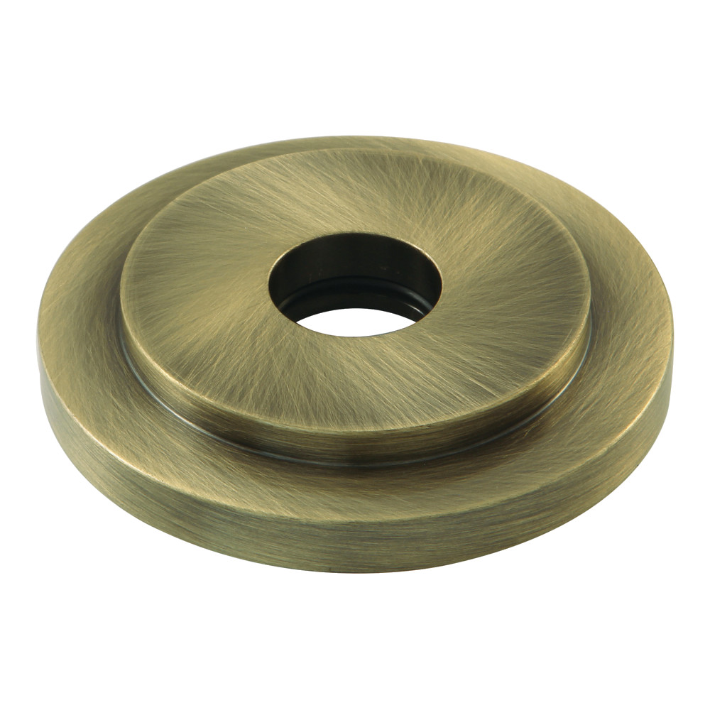 FLEURO3 0.5 in. Manhattan Heavy Duty Round Solid Cast Brass Shower Flange, Antique Brass