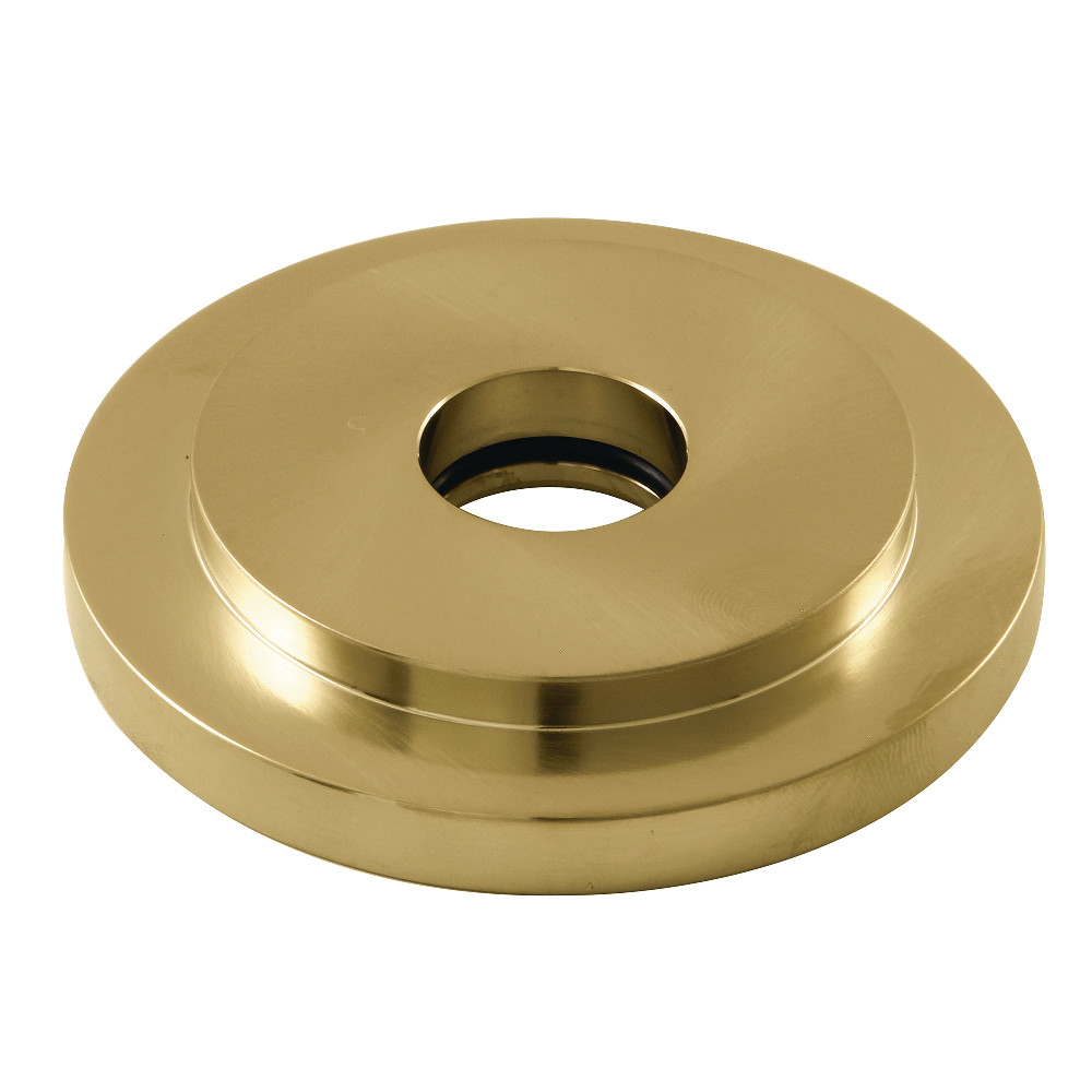 FLEURO7 0.5 in. Manhattan Heavy Duty Round Solid Cast Brass Shower Flange, Brushed Brass