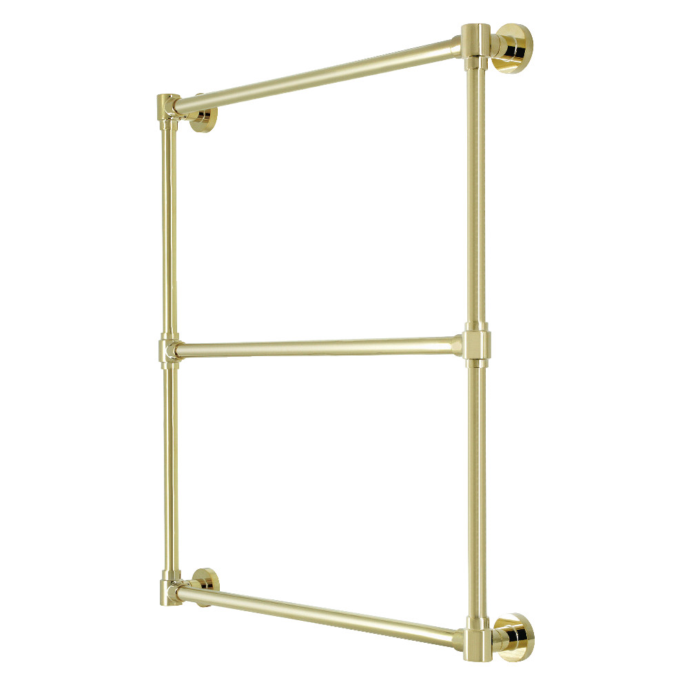 30 x 32 in. Gallant Wall Mount Towel Rack, Polished Brass