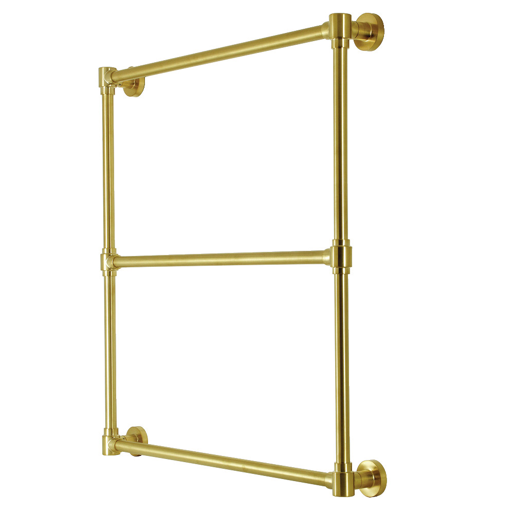 30 x 32 in. Gallant Wall Mount Towel Rack, Brushed Brass
