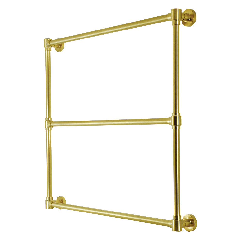 36 x 32 in. Gallant Wall Mount Towel Rack, Brushed Brass