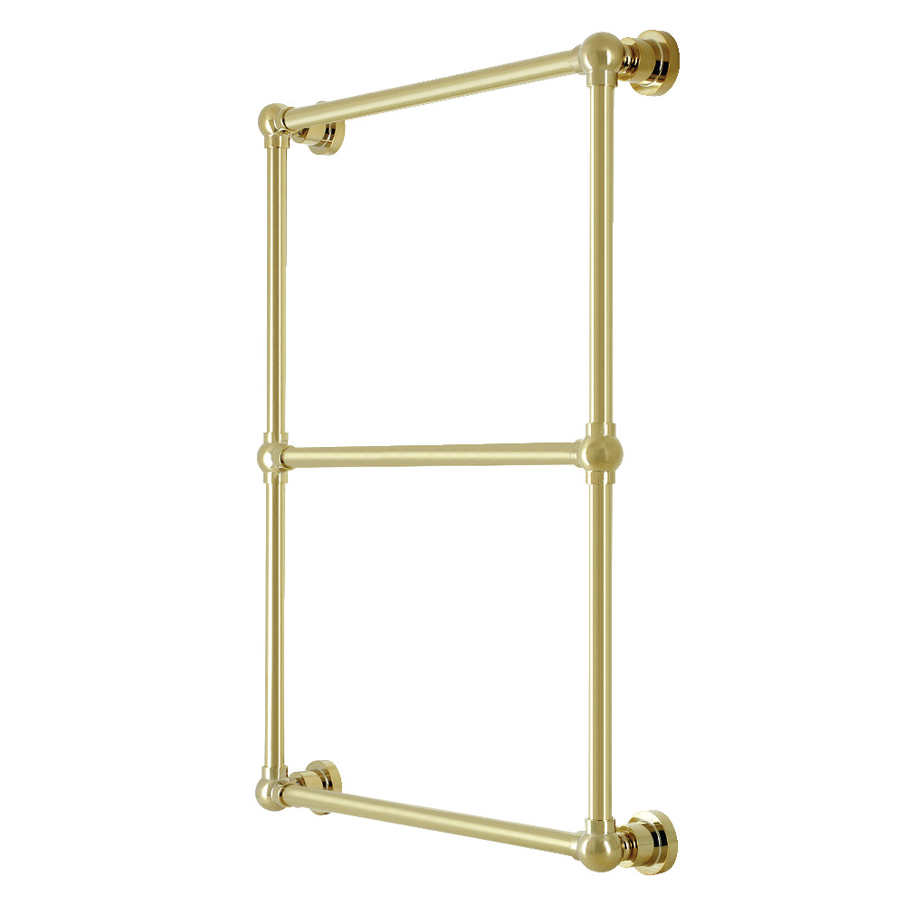 24 x 32 in. Palatine Wall Mount Towel Rack, Polished Brass