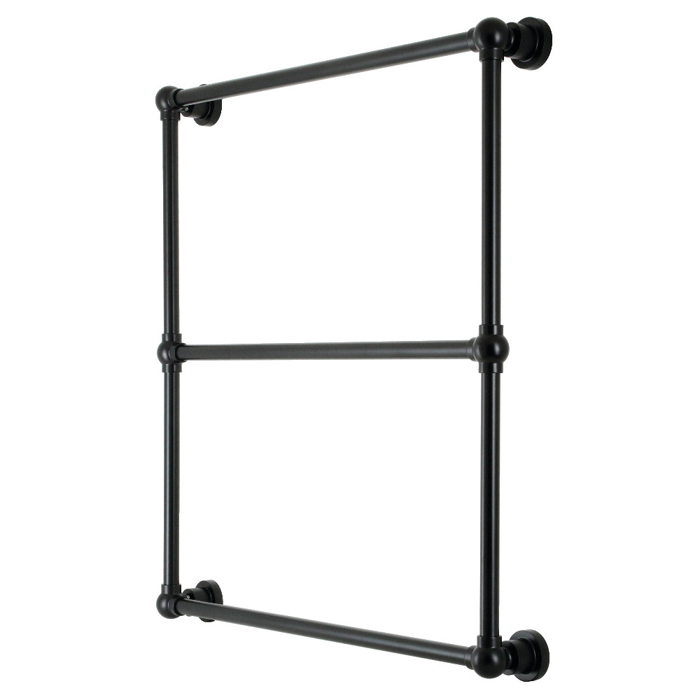 30 x 32 in. Palatine Wall Mount Towel Rack, Matte Black
