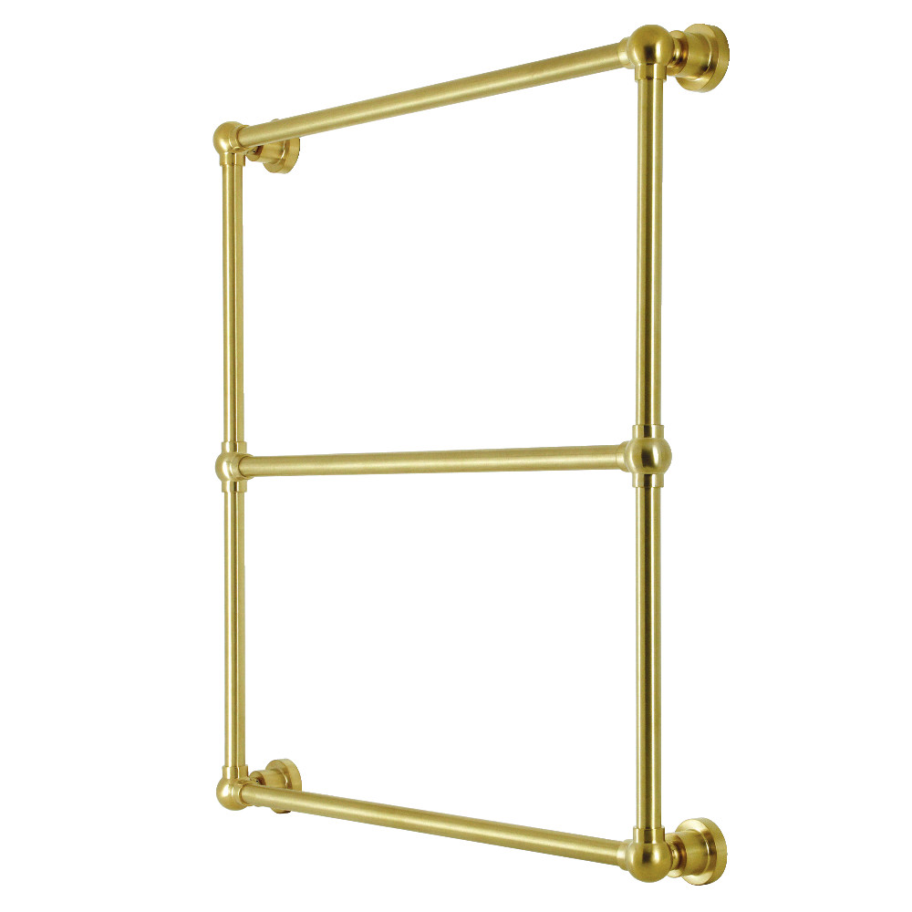 30 x 32 in. Palatine Wall Mount Towel Rack, Brushed Brass