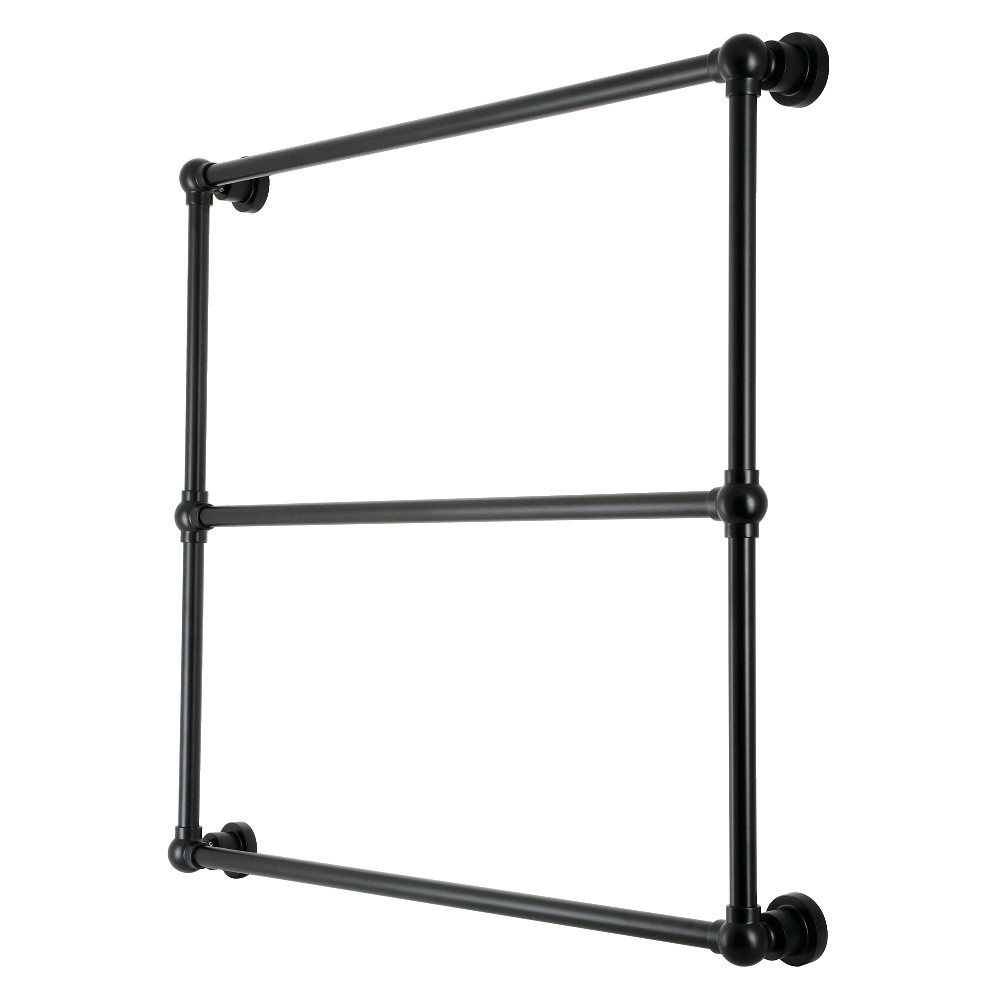 36 x 32 in. Palatine Wall Mount Towel Rack, Matte Black