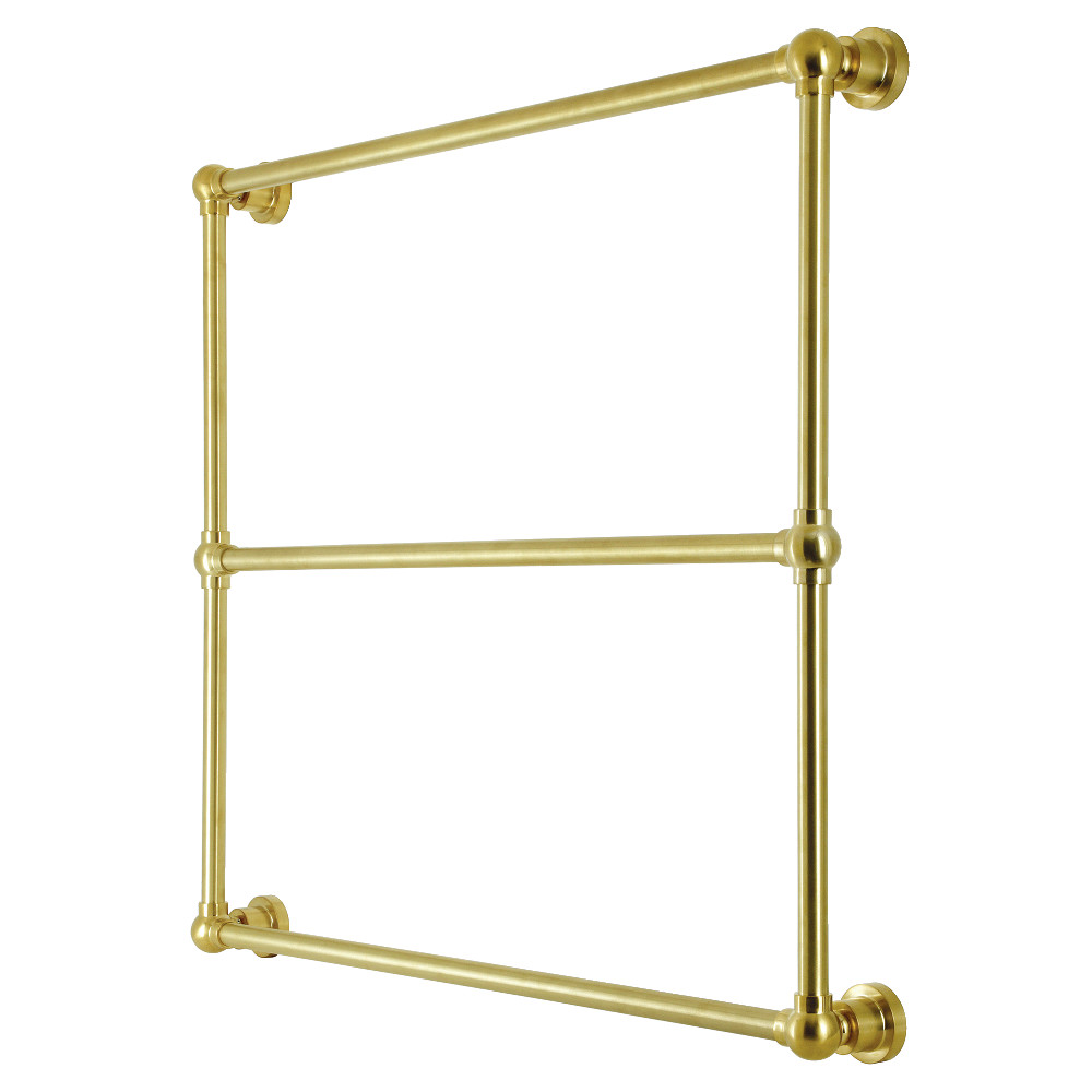 36 x 32 in. Palatine Wall Mount Towel Rack, Brushed Brass