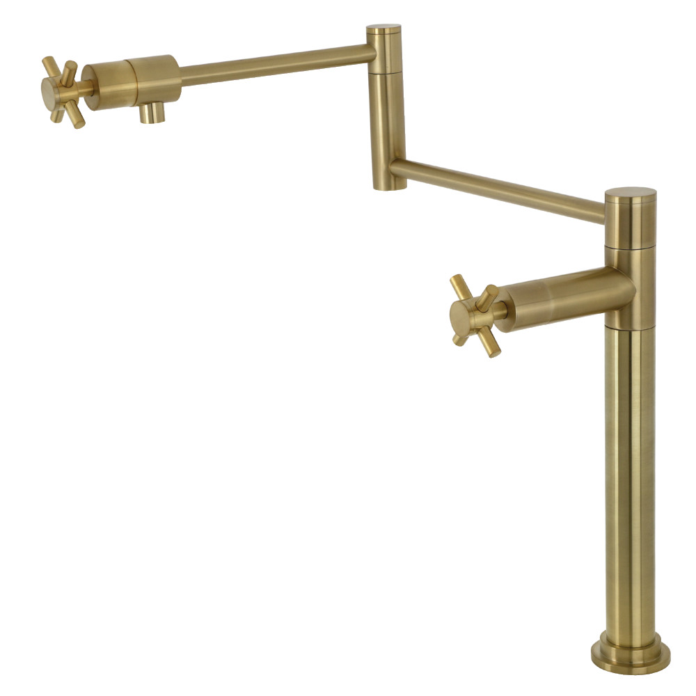 Picture of Kingston Brass KS4707DX 18.28 in. Concord Deck Mount Pot Filler, Brushed Brass