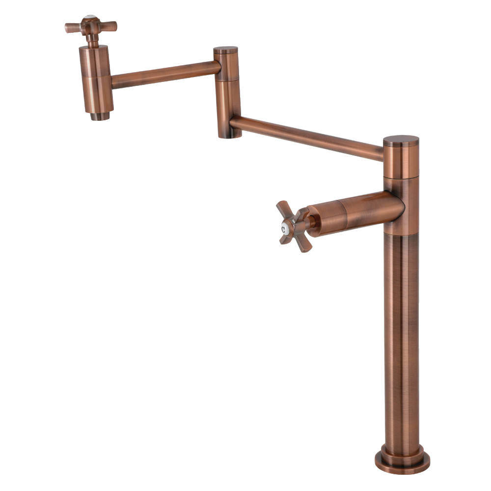 18.31 in. Millennium Deck Mount Pot Filler, Antique Copper -  KitchenCuisine, KI3015882