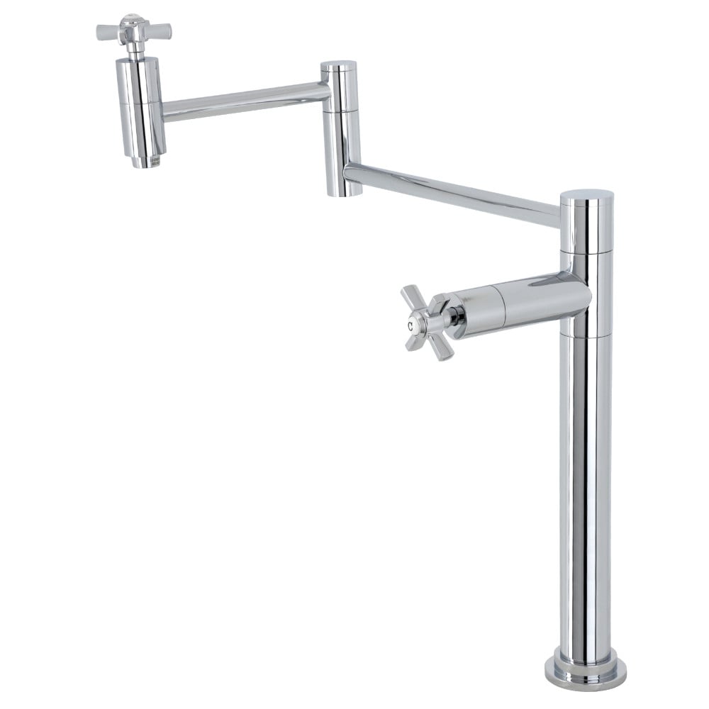 18.31 in. Millennium Deck Mount Pot Filler, Polished Chrome -  KitchenCuisine, KI3018837