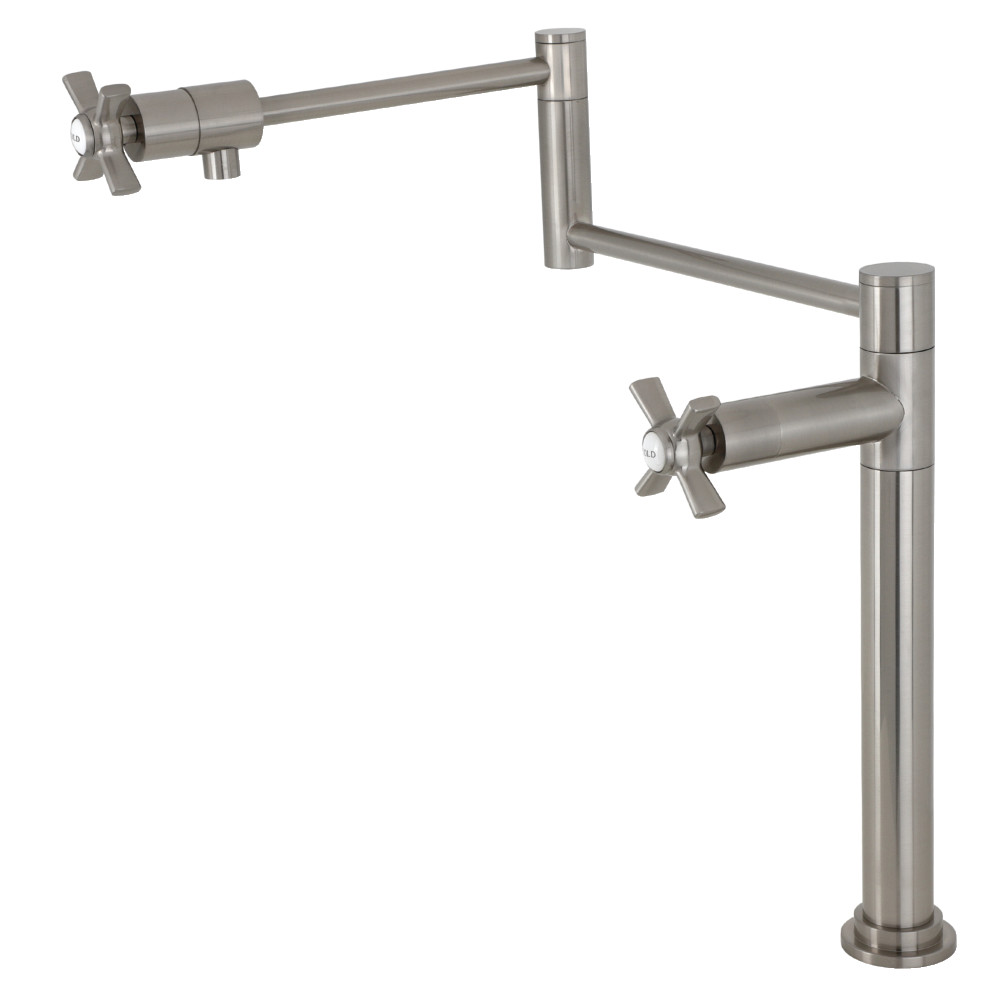 Picture of Kingston Brass KS4708ZX 18.53 in. Millennium Deck Mount Pot Filler, Brushed Nickel