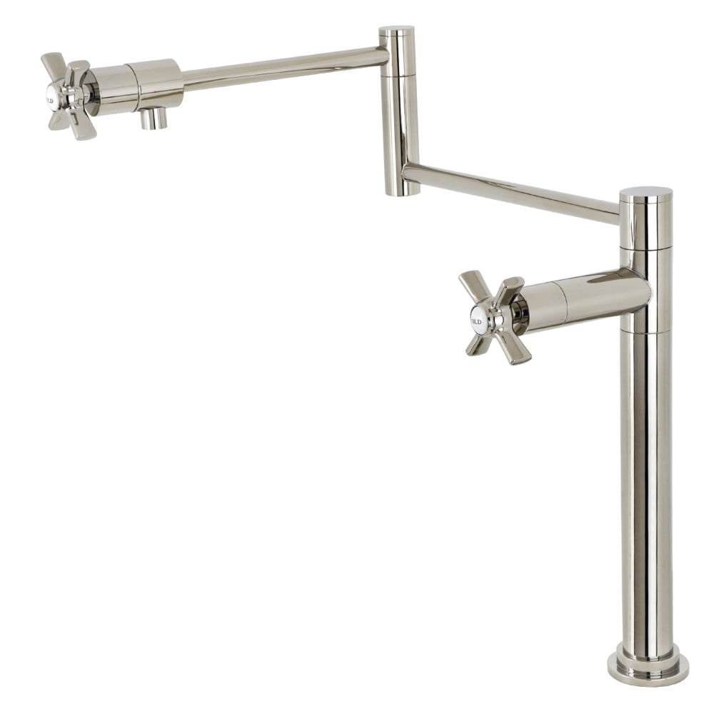 18.53 in. Millennium Deck Mount Pot Filler, Polished Nickel -  KitchenCuisine, KI3552393