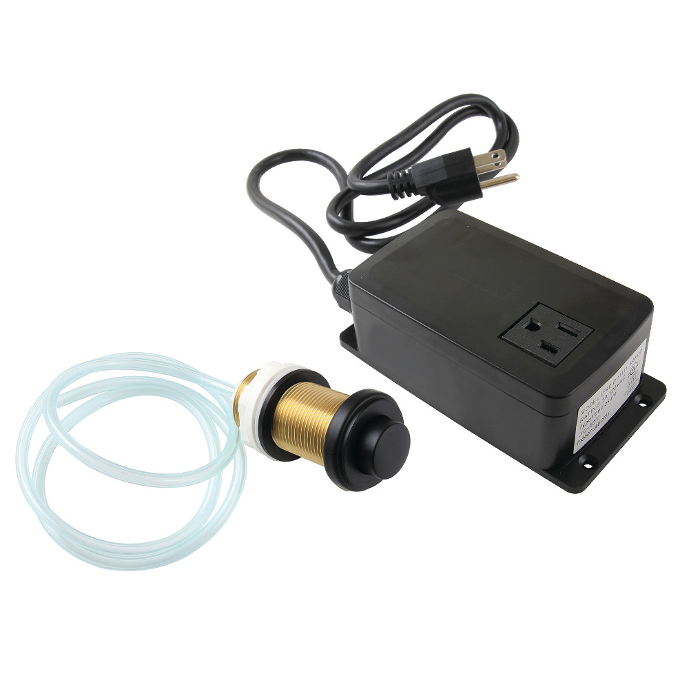 KASK210 3.75 in. Trimscape Single Outlet Garbage Disposal Air Switch Kit, Matte Black