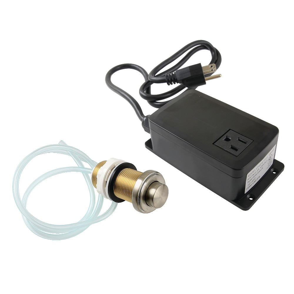 KASK218 3.75 in. Trimscape Single Outlet Garbage Disposal Air Switch Kit, Brushed Nickel