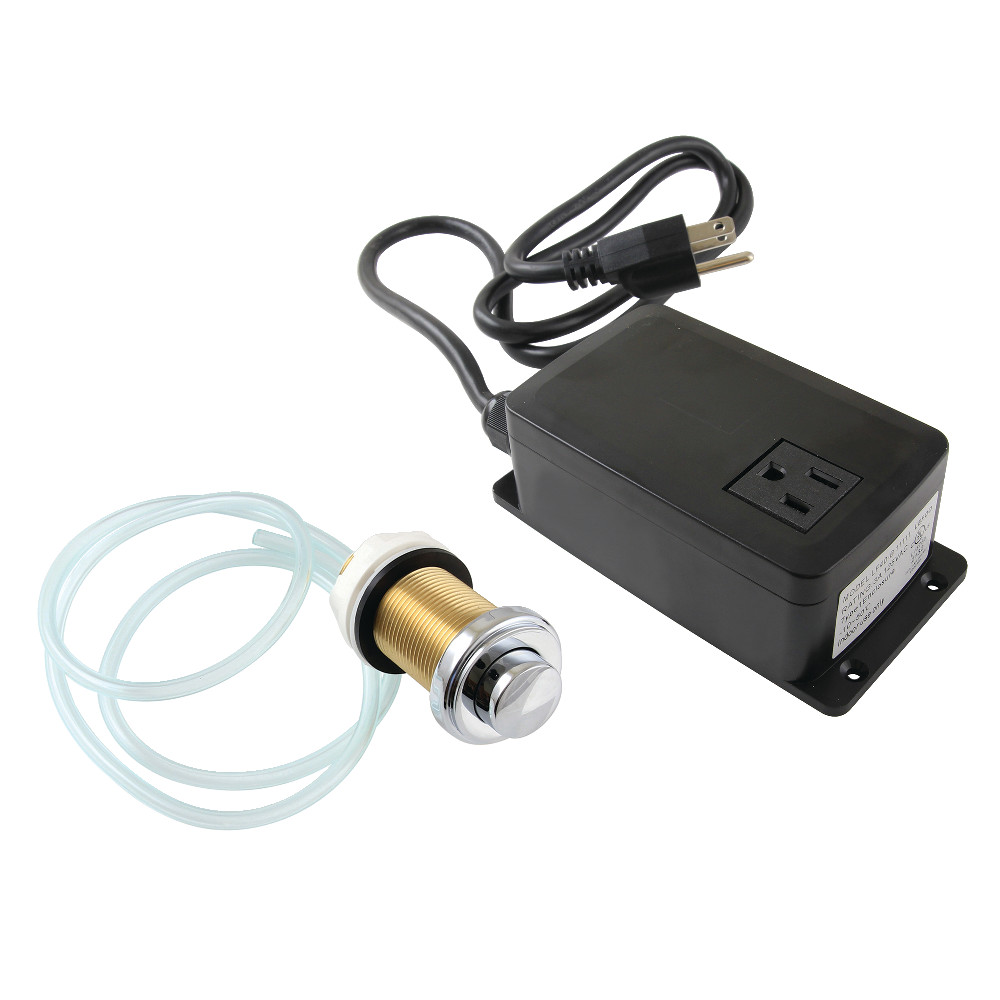 KASK211 3.75 in. Trimscape Single Outlet Garbage Disposal Air Switch Kit, Polished Chrome