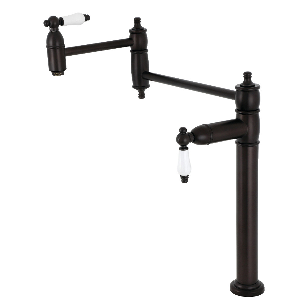 18.44 in. Restoration Deck Mount Pot Filler, Oil Rubbed Bronze -  KitchenCuisine, KI3020292