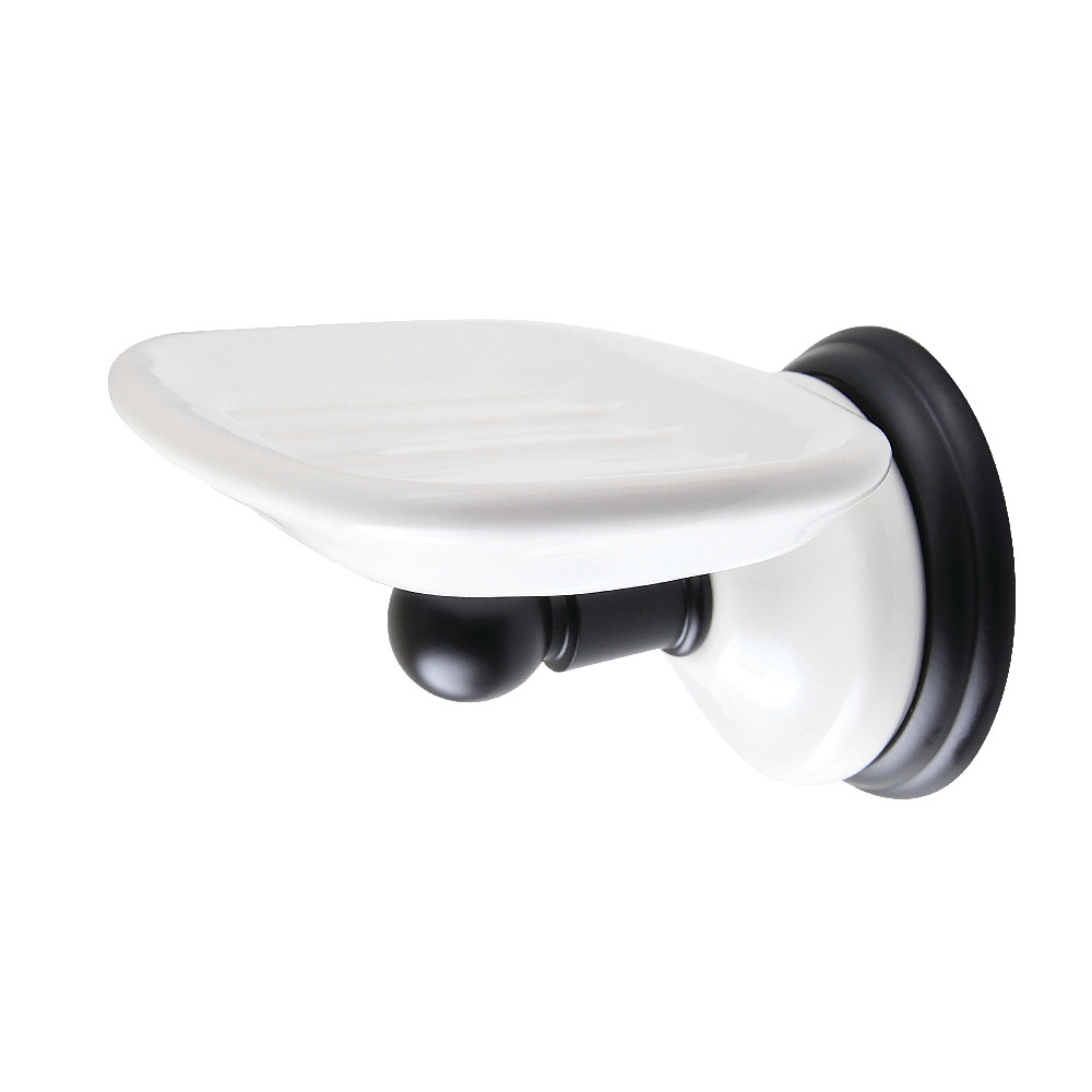 BA1115MB 2.75 in. Victorian Wall-Mount Soap Dish Holder, Matte Black