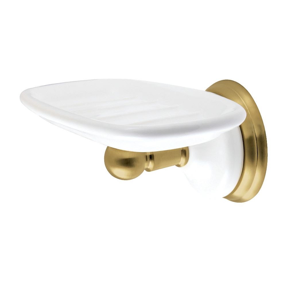 BA1115BB 2.75 in. Victorian Wall-Mount Soap Dish Holder, Brushed Brass