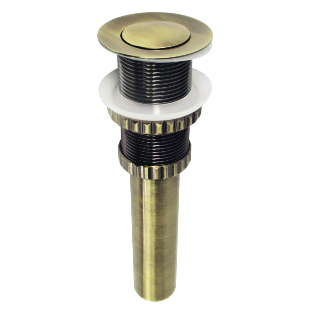 Picture of Kingston Brass EV8413 2.44 in. Coronet Push Pop-Up Bathroom Sink Drain without Overflow, Antique Brass