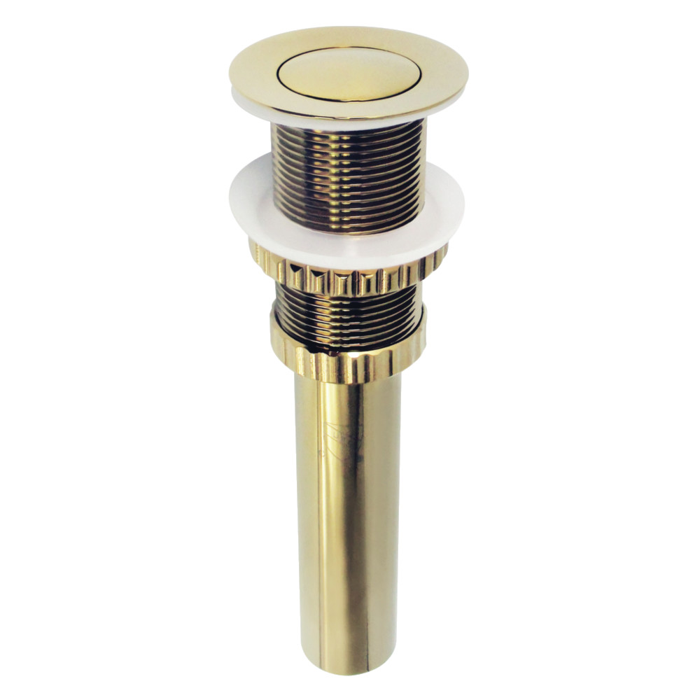 Picture of Kingston Brass EV8412 2.44 in. Coronet Push Pop-Up Bathroom Sink Drain without Overflow, Polished Brass
