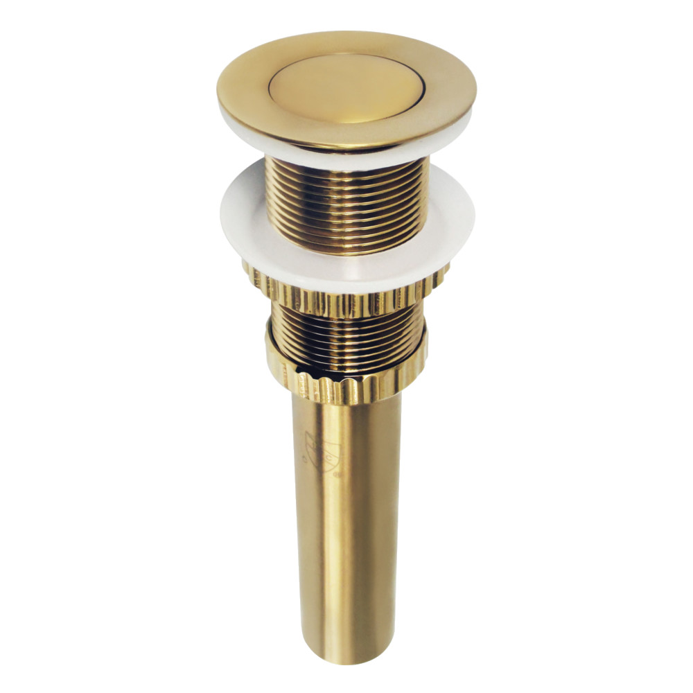 Picture of Kingston Brass EV8417 2.44 in. Coronet Push Pop-Up Bathroom Sink Drain without Overflow, Brushed Brass