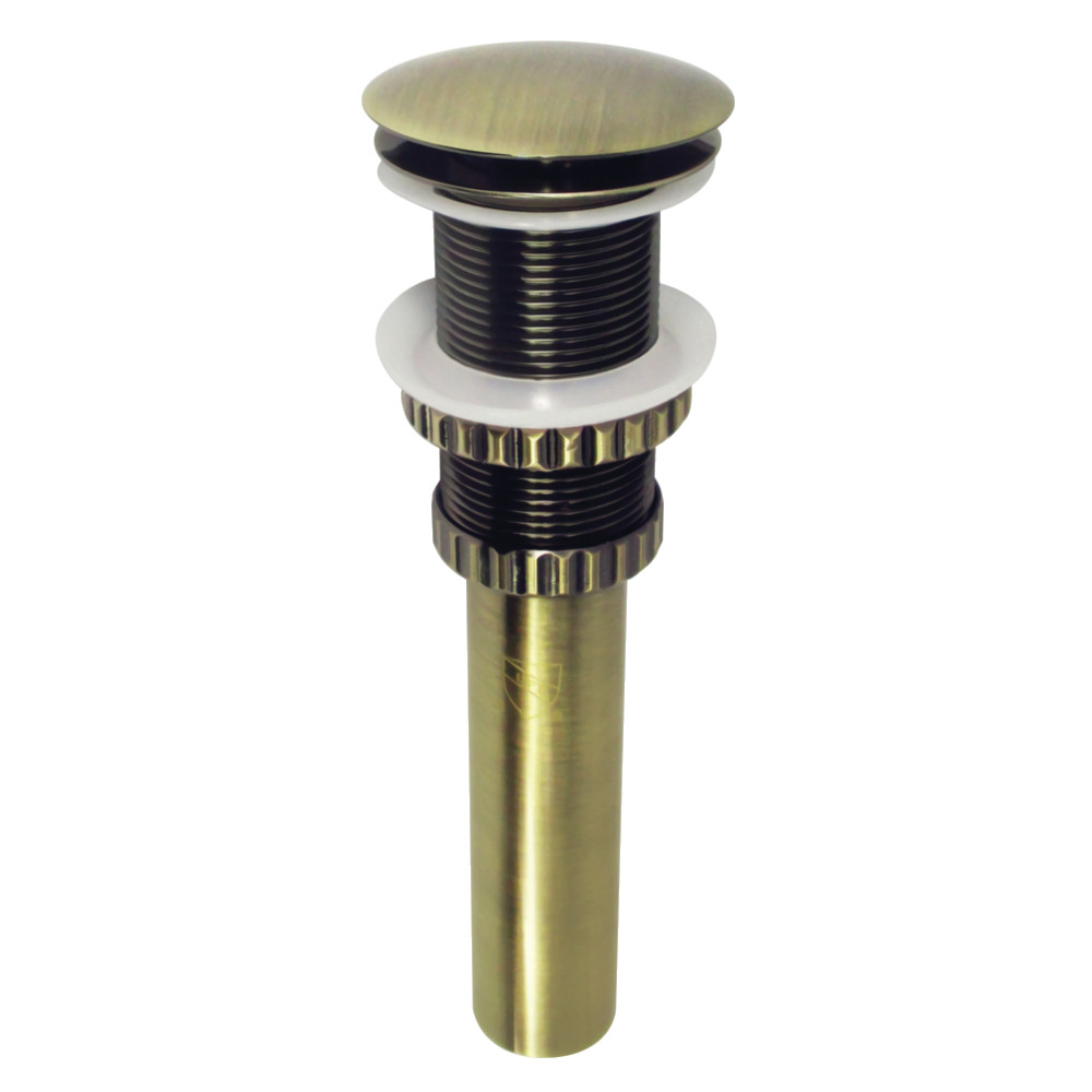 Picture of Kingston Brass EV8213 2.63 in. Coronel Push Pop-Up Bathroom Sink Drain without Overflow, Antique Brass