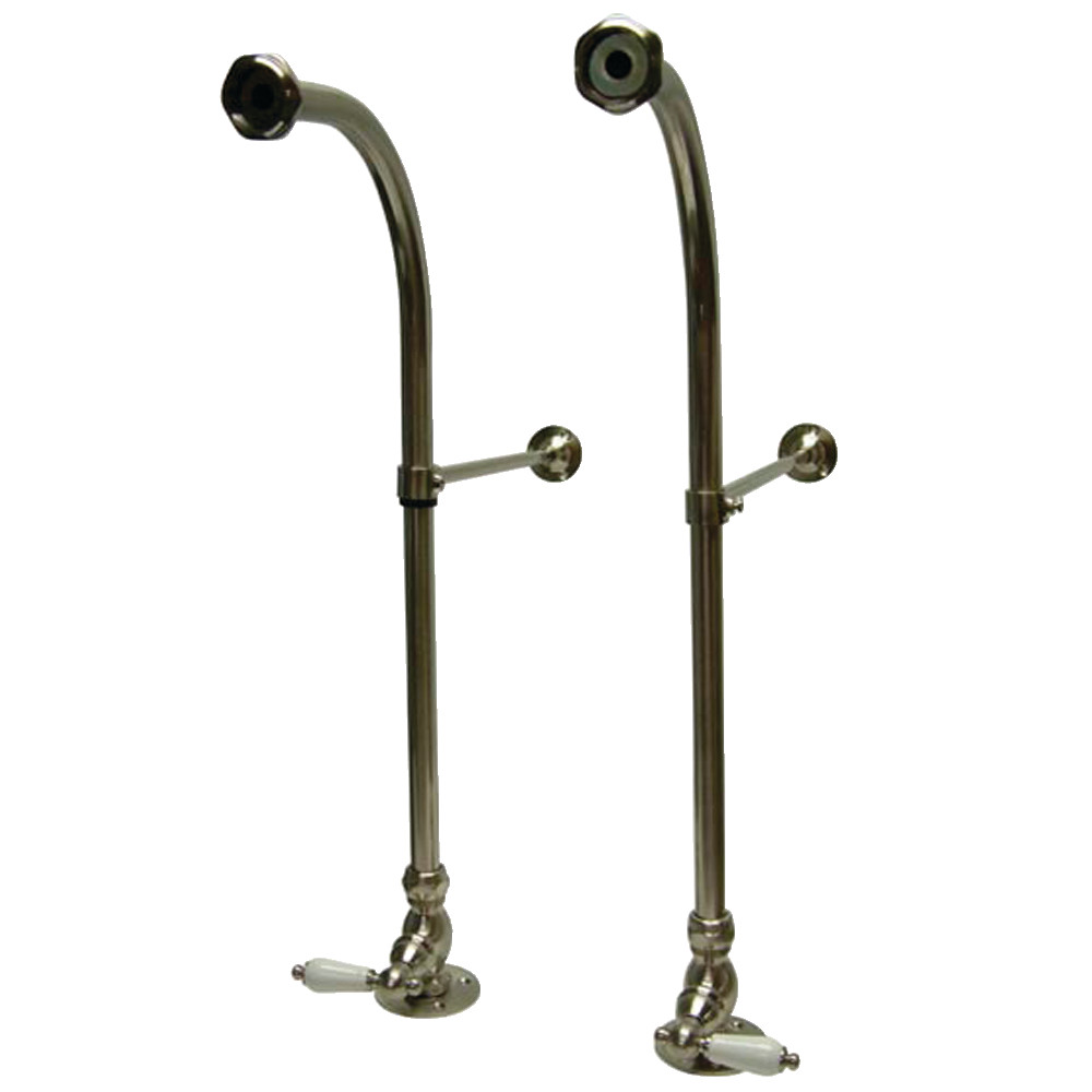 13.75 in. Rigid Freestand Supplies with Stops, Brushed Nickel