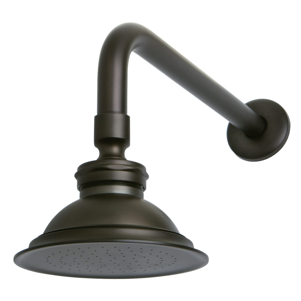 12 in. Victorian Brass Showerhead with Shower Arm Combo, Oil Rubbed Bronze