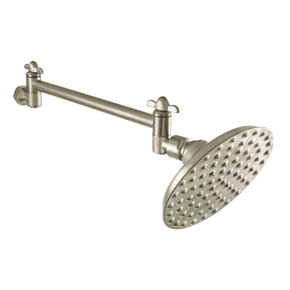 Picture of Kingston Brass CK135K8 5 in. Victorian Showerhead with High Low Adjustable Arm, Brushed Nickel