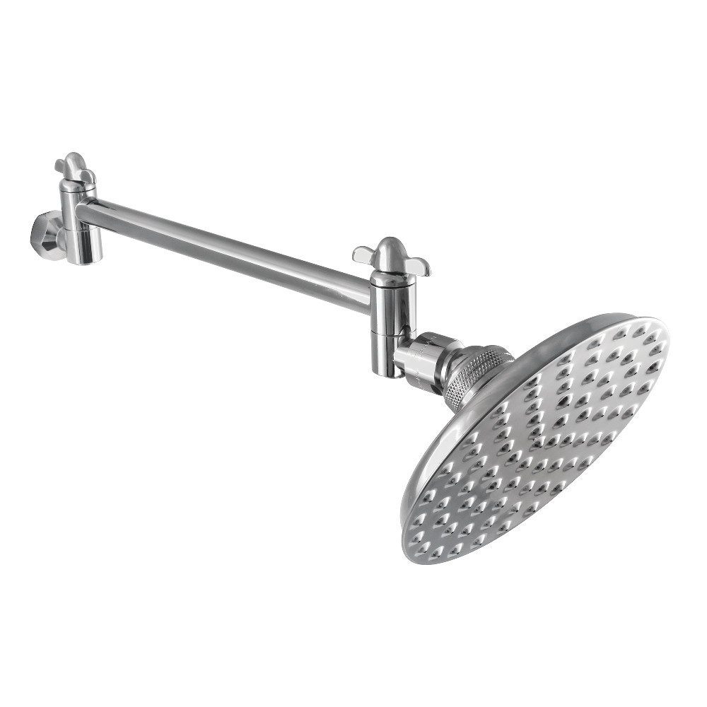 Picture of Kingston Brass CK135K1 5 in. Victorian Showerhead with High Low Adjustable Arm, Polished Chrome