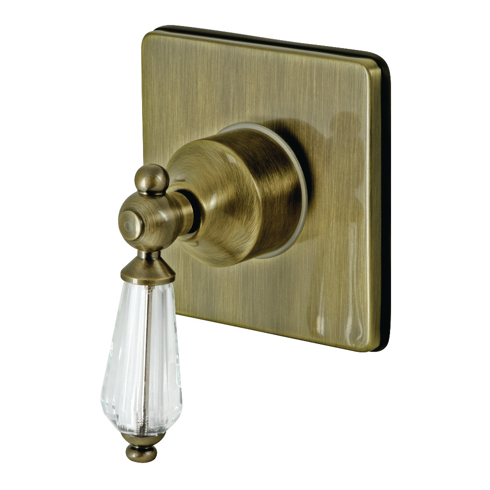 Single-Handle Three-Way Diverter Valve with Trim Kit, Antique Brass