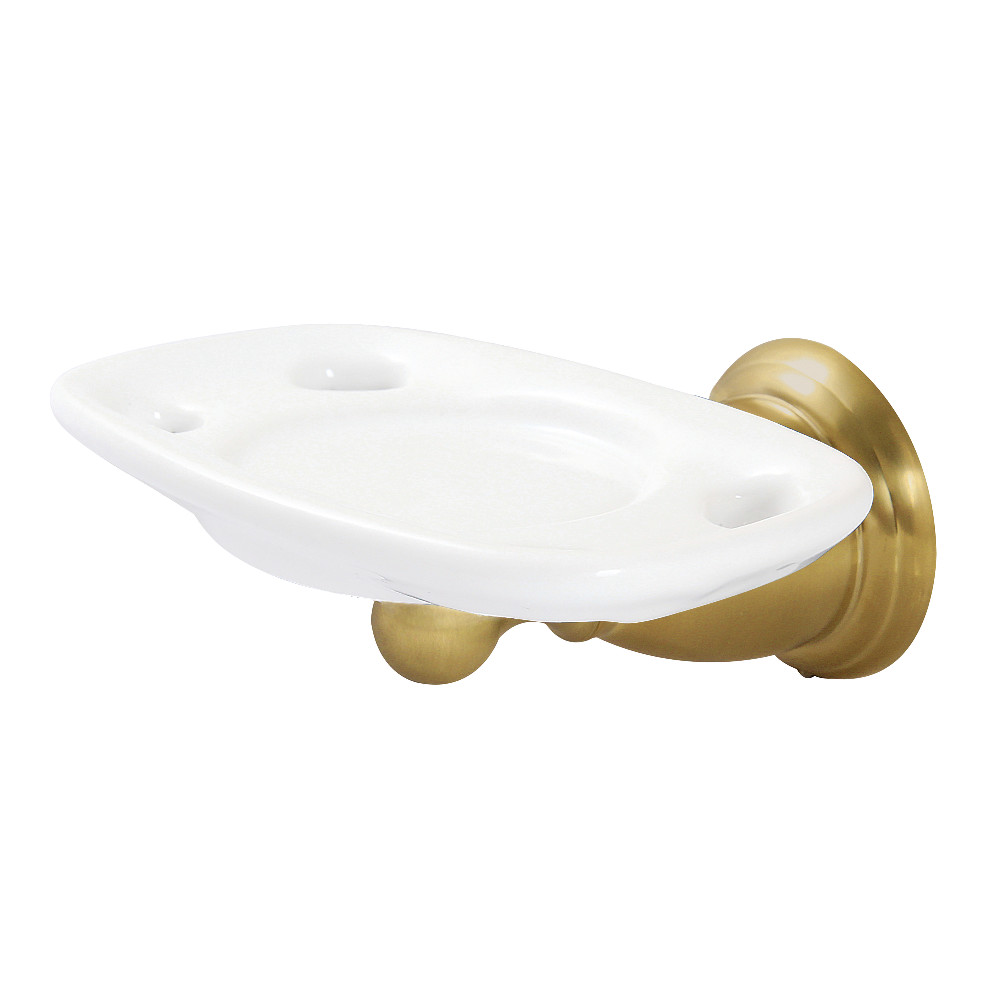 Heritage Toothbrush & Tumbler Holder, Brushed Brass
