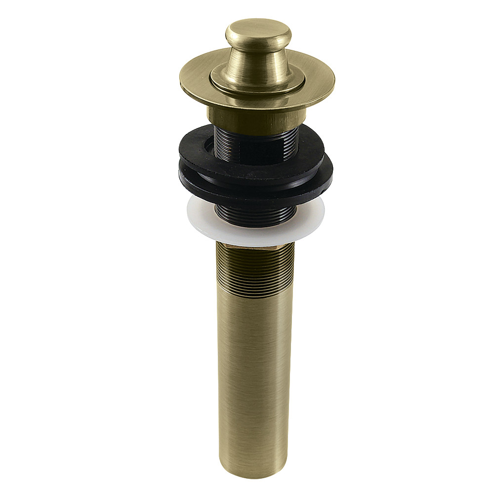 Picture of Kingston Brass KB3003 17 ga Lift & Turn Sink Drain with Overflow, Antique Brass