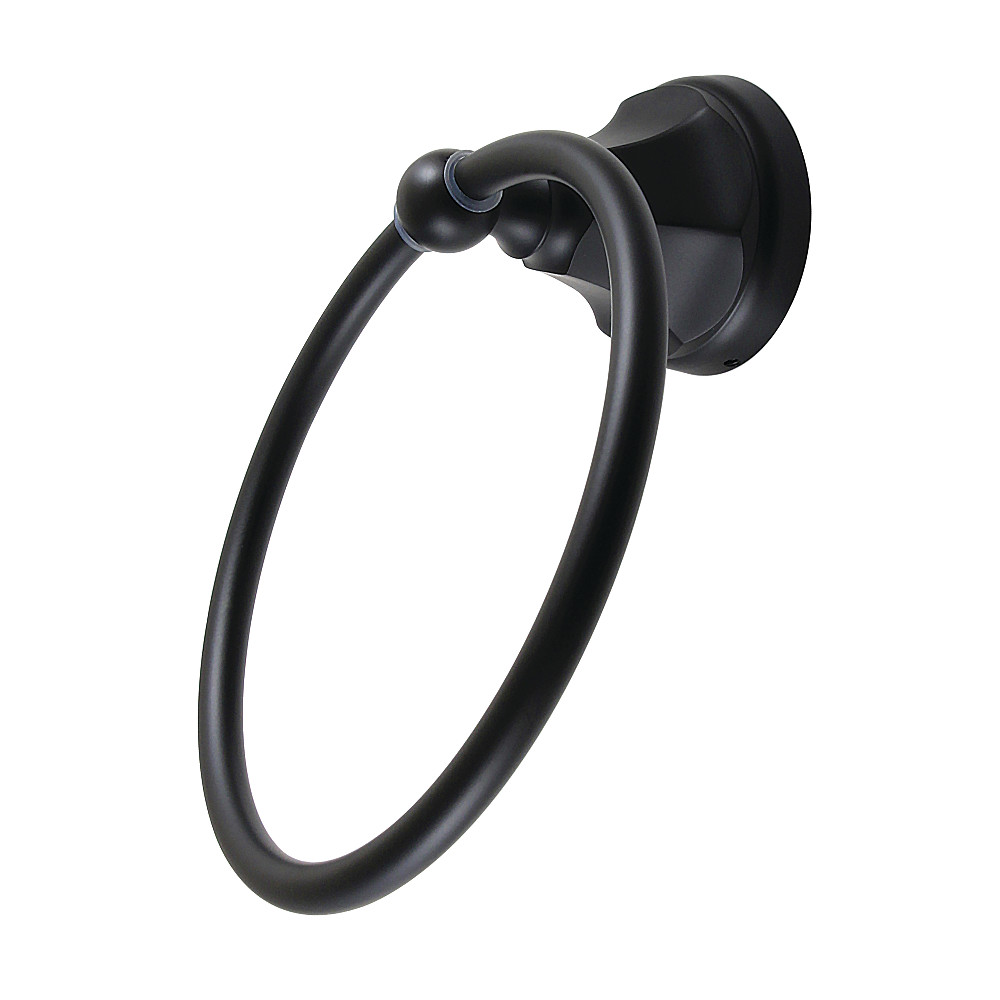 BA4814MB 6 in. Metropolitan Towel Ring, Matte Black