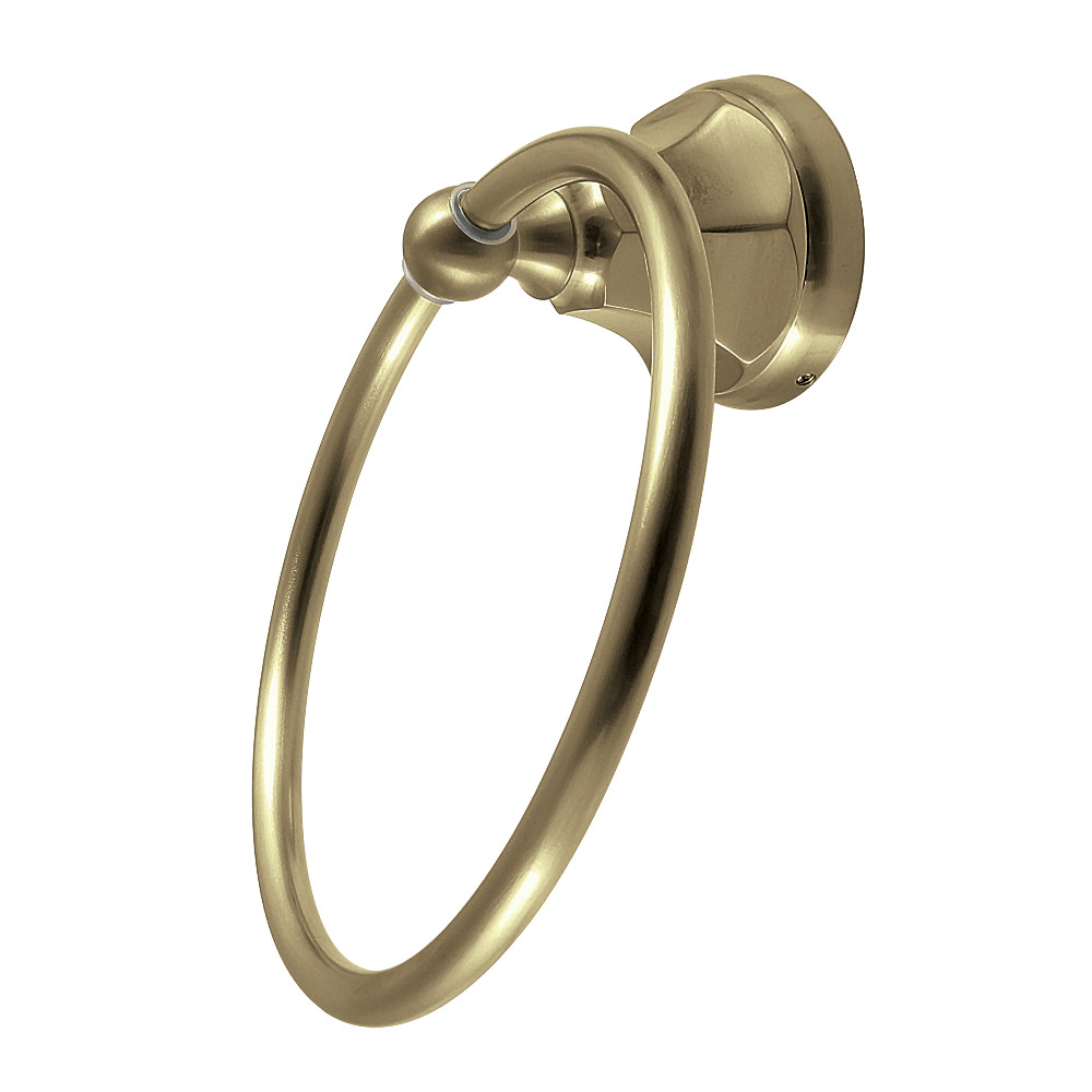 BA4814BB 6 in. Metropolitan Towel Ring, Brushed Brass