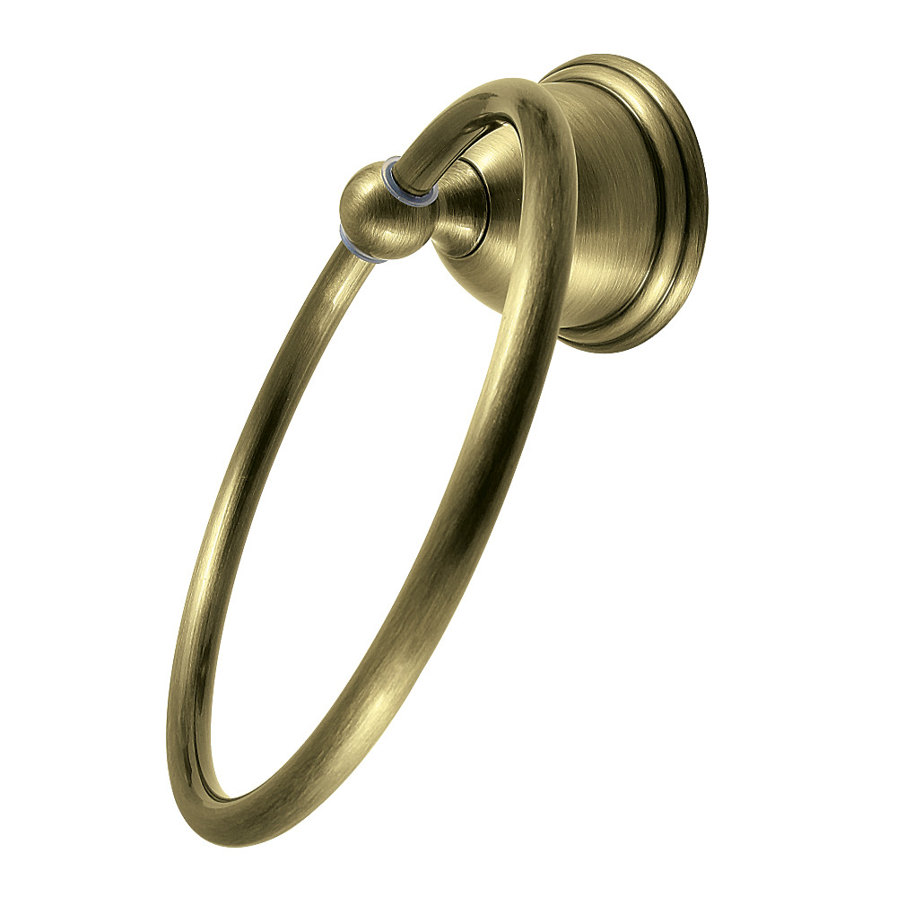 BA3964AB 6 in. Restoration Towel Ring, Antique Brass