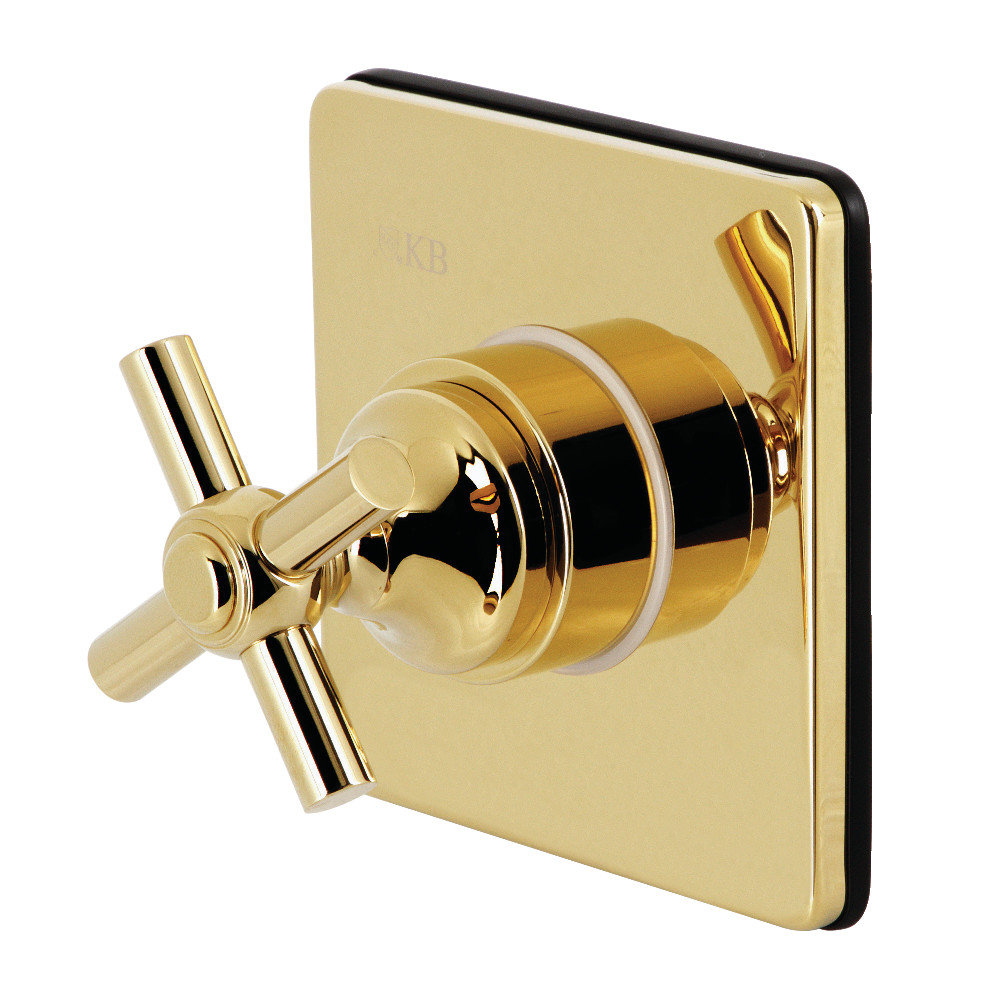 Elinvar 3-Way Diverter Valve with Trim Kit, Polished Brass