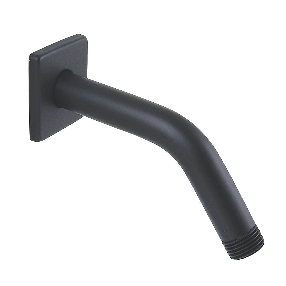 7 in. Claremont Shower Arm with Square Flange, Matte Black