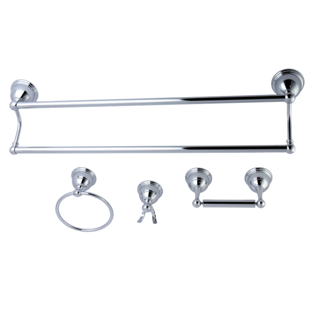 BAK3963478C Restoration 4-Piece Bathroom Hardware, Polished Chrome