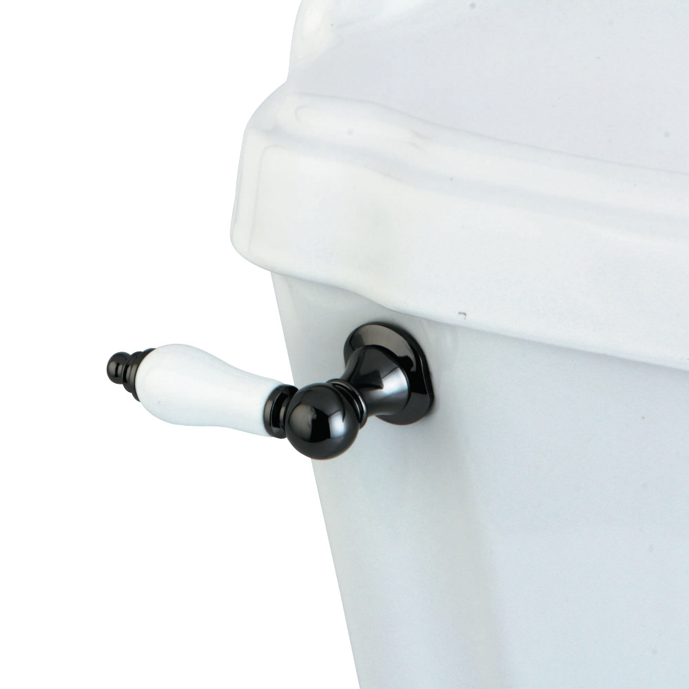 Water Onyx Toilet Tank Lever, Black Stainless Steel