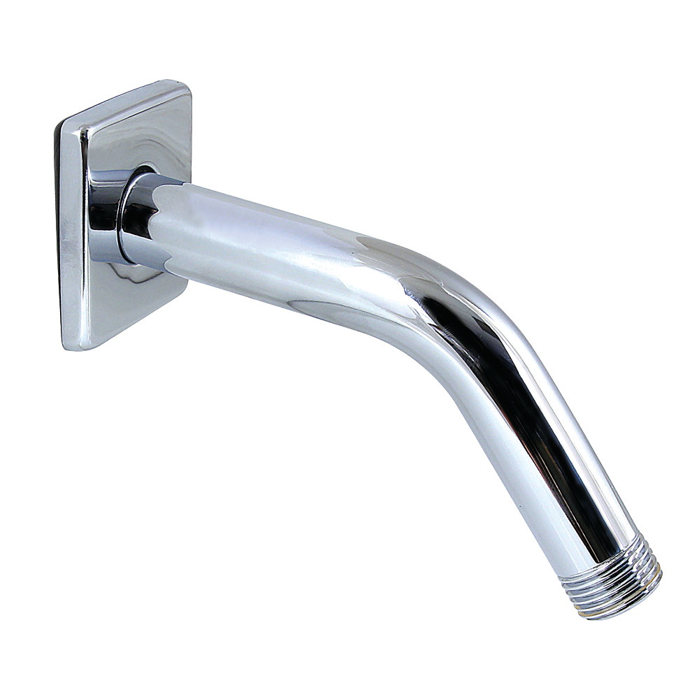 7 in. Claremont Shower Arm with Square Flange, Polished Chrome