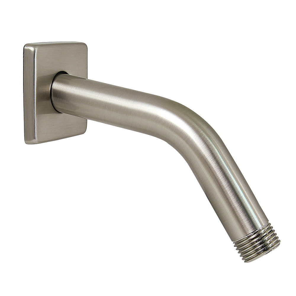 7 in. Claremont Shower Arm with Square Flange, Brushed Nickel