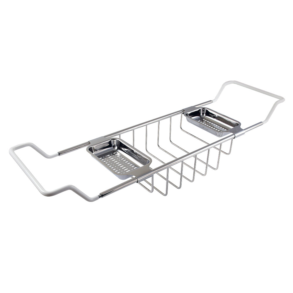 Vintage Bathtub Caddy Tray, Polished Nickel