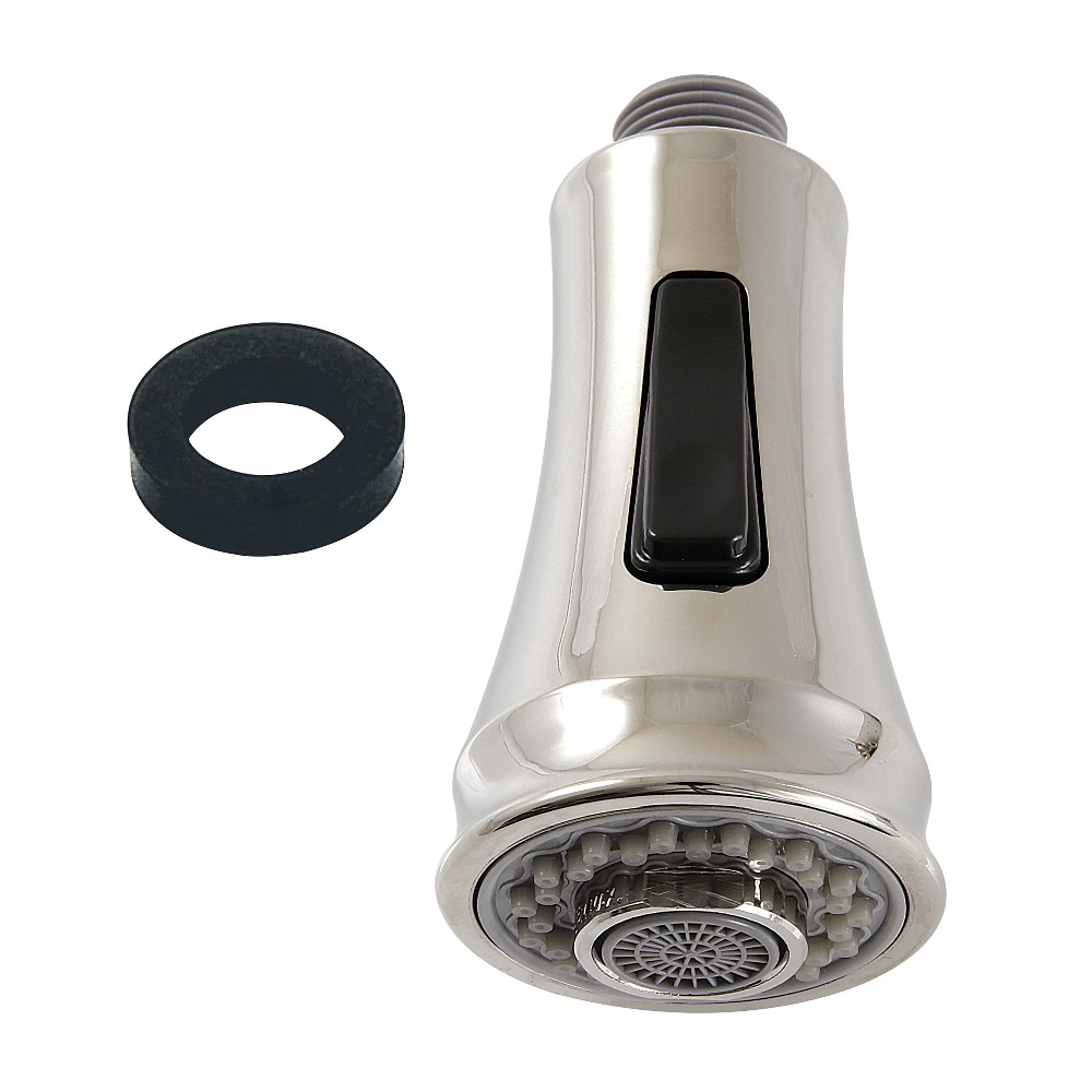 Picture of Kingston Brass KDH8816PN Gourmet Scape 2-Function Pull-Down Kitchen Faucet Sprayer Head, Polished Nickel