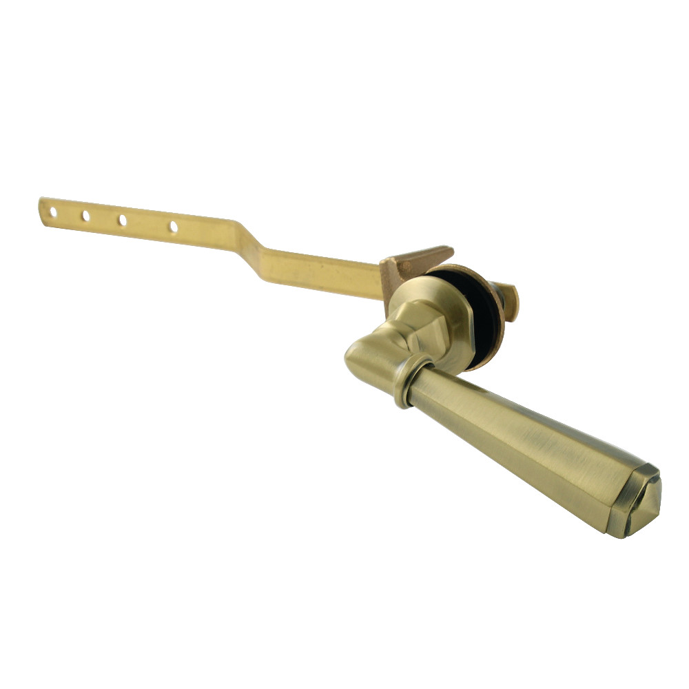 KTHL3 Front Mount Toilet Tank Lever, Antique Brass