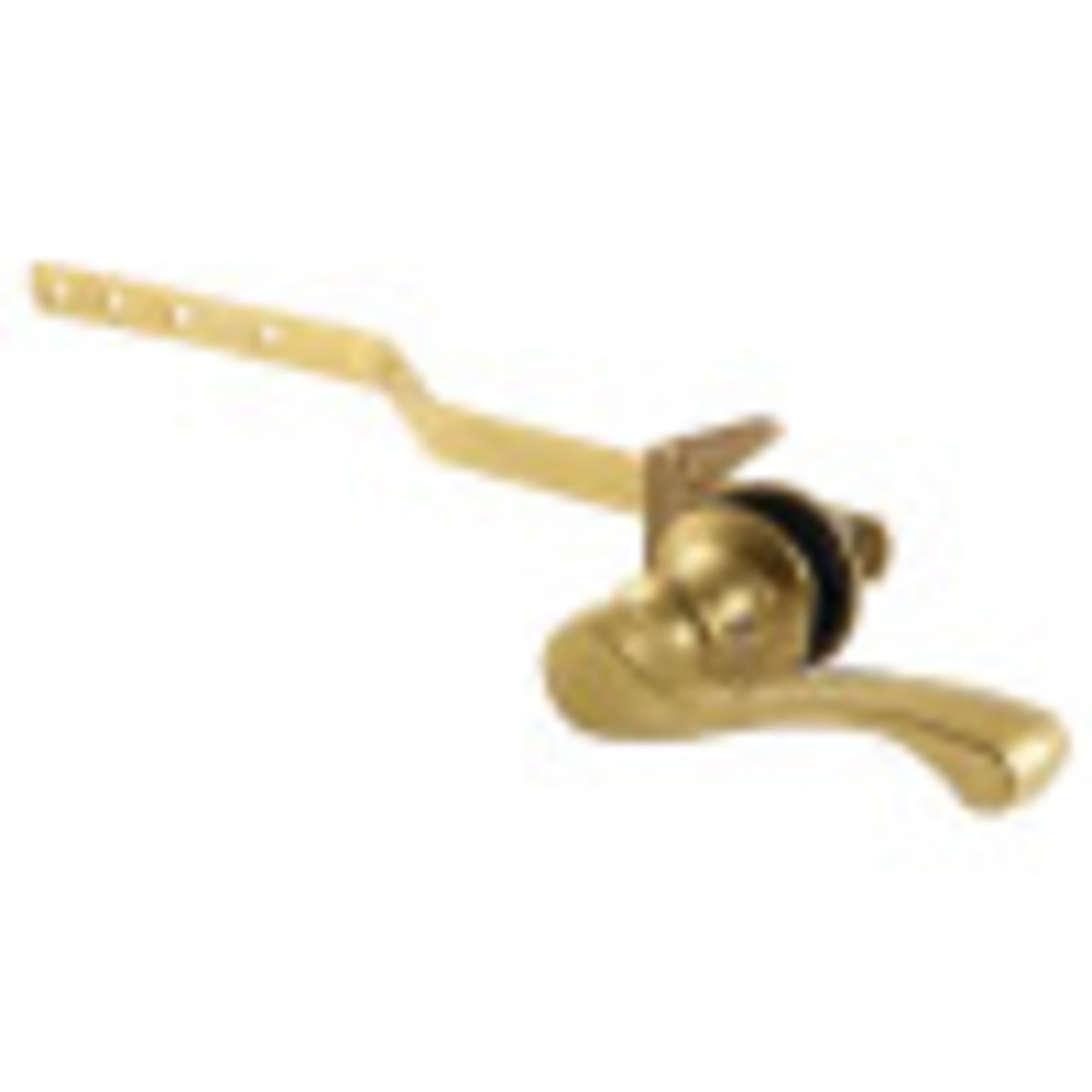 French Front Mount Toilet Tank Lever, Brushed Brass