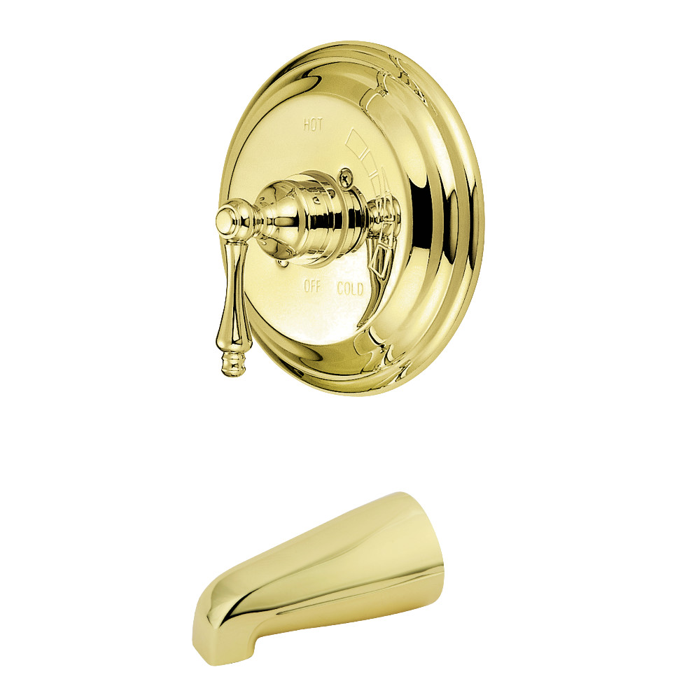 Tub Only, Polished Brass