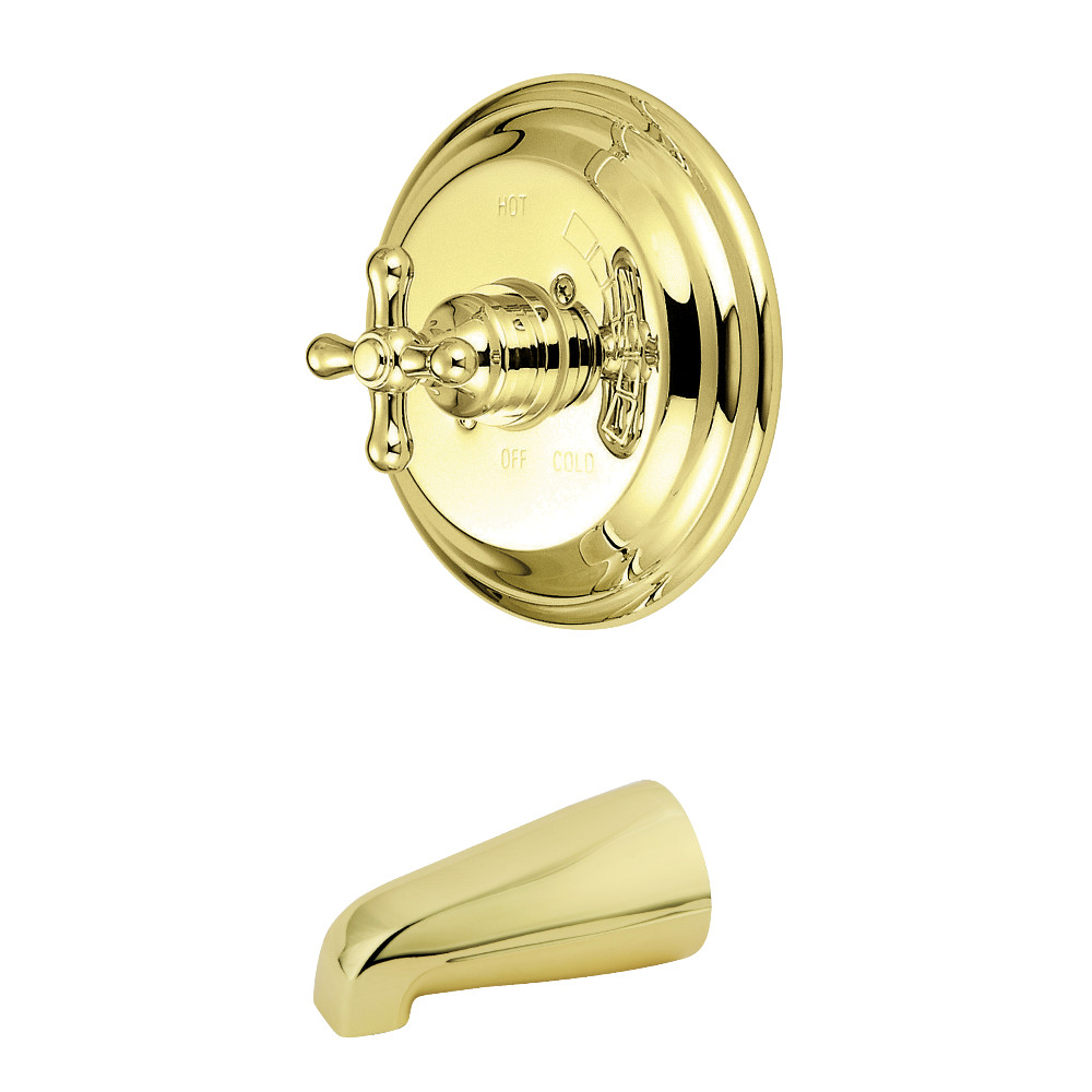 Tub Only, Polished Brass