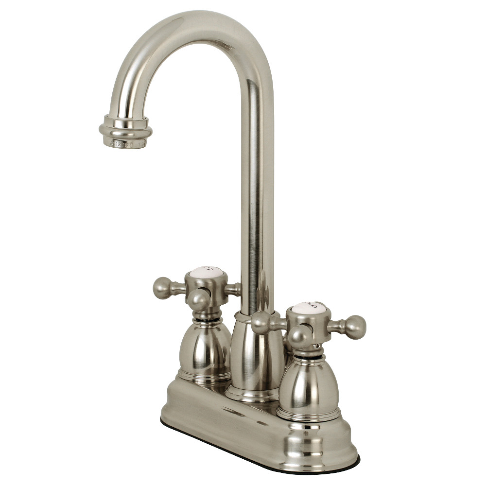 4 in. Centerset Bathroom Faucet, Brushed Nickel
