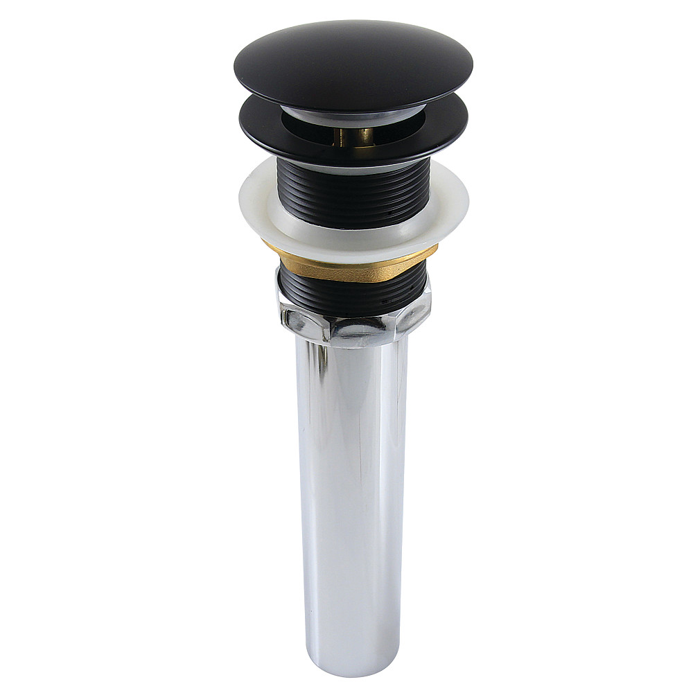 GCL112MB Trimscape Brass Pop Up Drain for Cast Iron Utility Sink, Matte Black