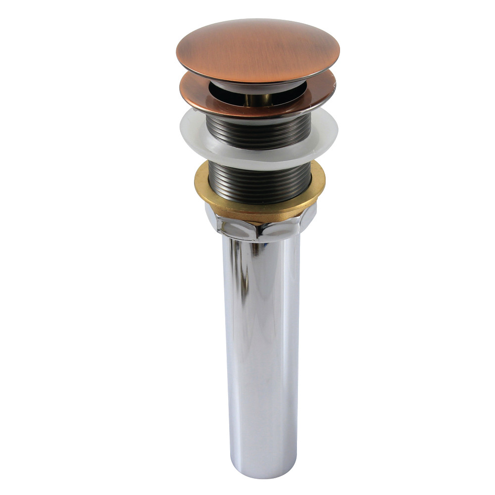 GCL112AC Trimscape Brass Pop Up Drain for Cast Iron Utility Sink, Antique Copper